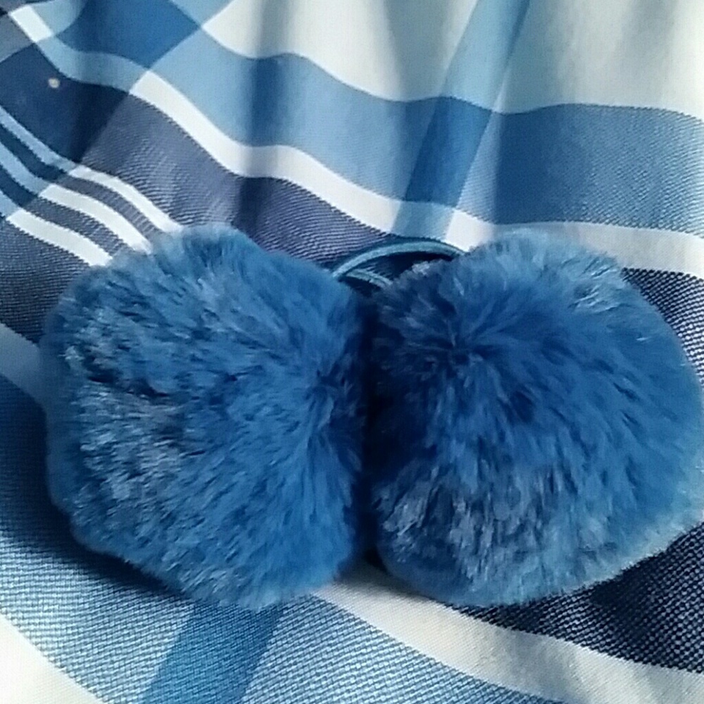 Medium blue hair ties